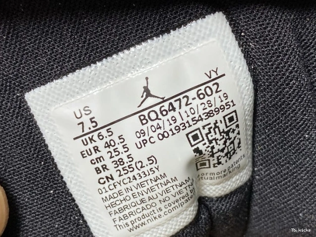 Rep TBK (W) Iridescent Mid Dirty Powder Jordan Air BQ6472-602 1 0726